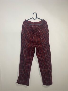 Men's Red Plaid Lounge Pants
